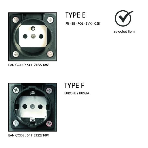 Lucide POWERPOINT - Colonne de prise de courant d'extérieur - Prise de courant avec broche de terre - Type E - Standard FR, BE, POL, SVK & CZE - Ø 10 cm - IP44 - Anthracite - détail 7